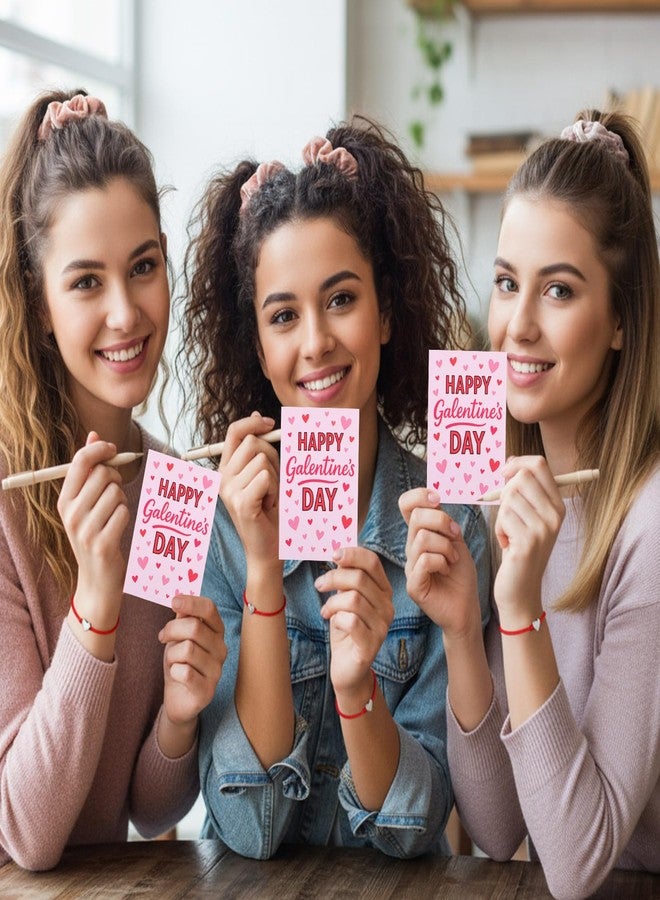 Norme مجموعة نورم المكونة من 12 قطعة، هدية مثالية ليوم الصديقات، باللون الوردي، تتضمن ربطات شعر مخملية، أساور حمراء، بطاقة معايدة فضية على شكل قلب، حقائب وردية، هدية رائعة للأخوات والصديقات في حفلات الشتاء. - Image 5